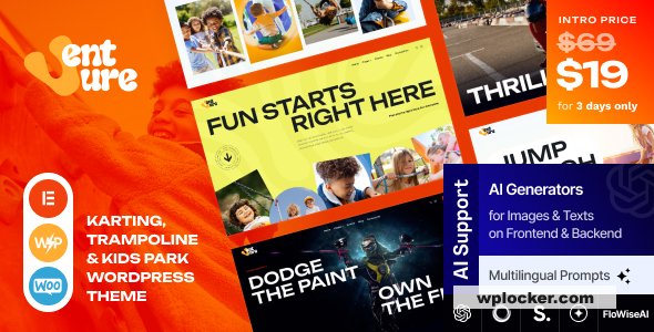 1753155496 venture karting trampoline kids park wordpress theme