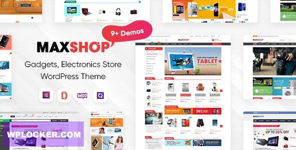 MaxShop v3.6.23 — Электроника магазин Elementor WooCommerce WordPress тема