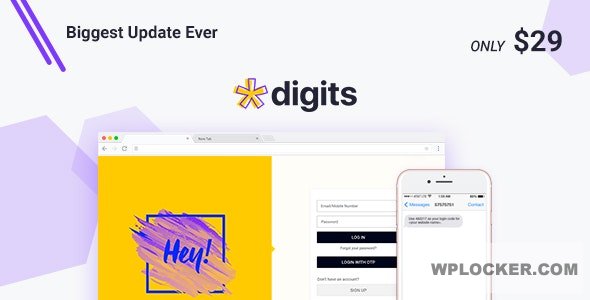 Digits v8.6.3.1 — WordPress Mobile Number Signup and Login nulled