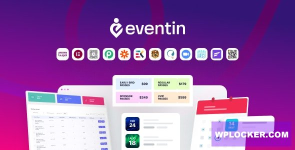 WP Eventin v4.0.32 — плагин для управления событиями и продажи билетов для WooCommerce