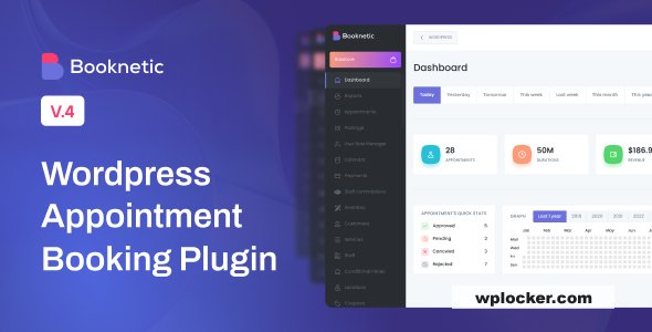 Booknetic v4.8.5 — WordPress Booking Plugin for Appointment Scheduling nulled