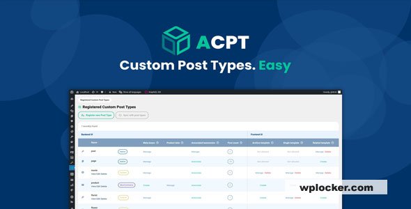 Advanced Custom Post Types (ACPT) v2.0.36