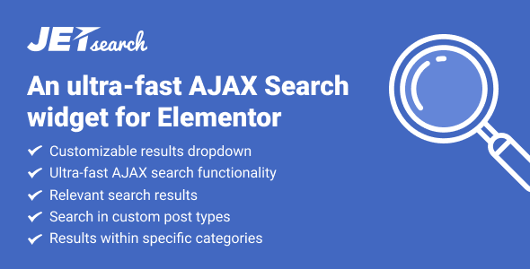 JetSearch v3.5.14 — AJAX виджет поиска для Elementor