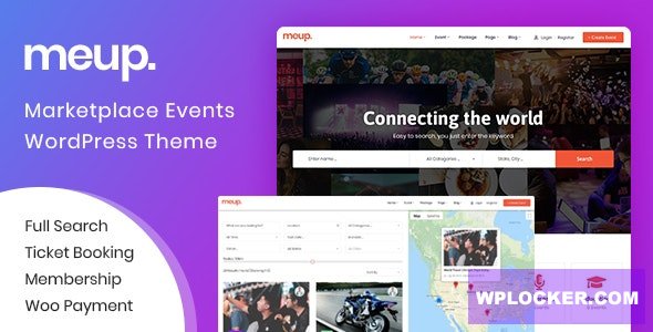 Meup v2.1.0 — Маркетплейс Events WordPress Theme