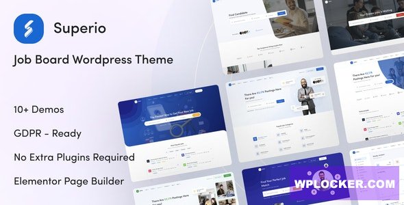 Superio v1.3.32 – Тема WordPress для доски объявлений о вакансиях