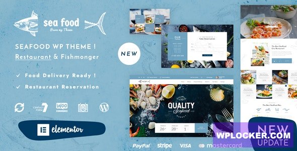 Pesce v2.0 — Тема WordPress для ресторана морепродуктов
