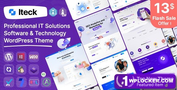 Iteck v1.1.7 — Software & Technology WordPress Theme
