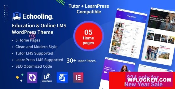 Echooling v1.2.1 — Образовательная тема WordPress