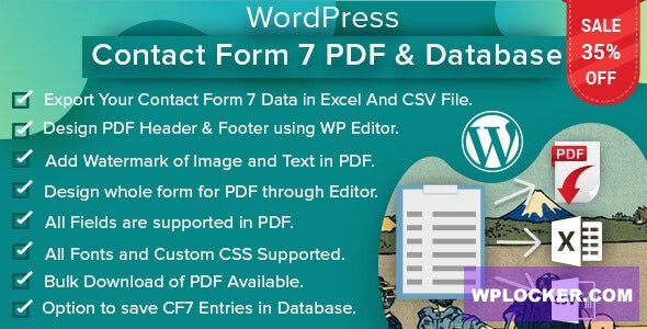 WordPress Contact Form 7 PDF, Google Sheet & Database v3.0.0