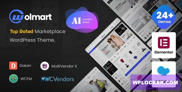 Wolmart v1.9.5 — Multi-Vendor Marketplace WooCommerce Theme