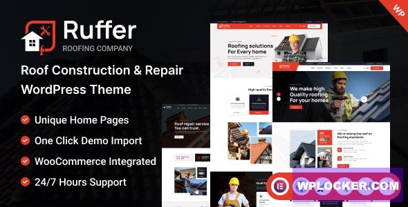 Ruffer v1.3 — Тема WordPress для строительства и ремонта крыш