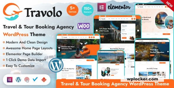 Travolo v1.2.0 — Тема WordPress для туристических агентств и бронирования туров