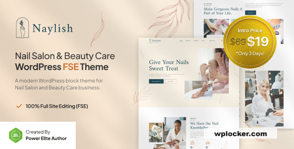 Naylish v1.0.2 – Тема WordPress для маникюрных салонов и ухода за красотой (FSE)