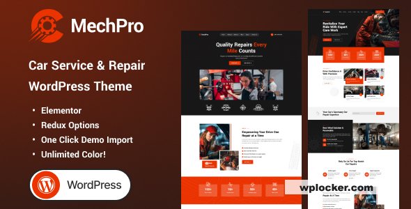 Mechpro — Car Service & Repair WordPress Theme