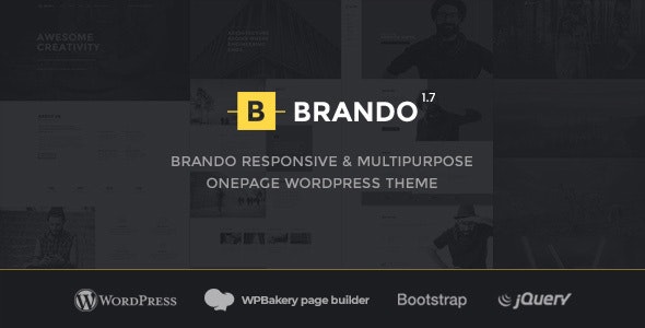 Brando v3.4 — Responsive and Multipurpose OnePage WordPress Theme