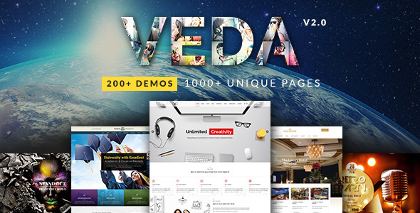 VEDA v4.6 — Многофункциональная тема WordPress с конструктором страниц